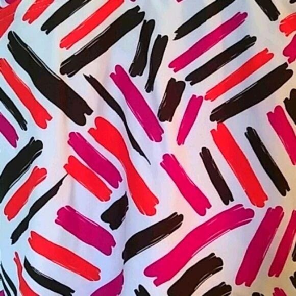 Faded Glory Halter Swim Tankini Top Large Size 12-14 Pink & Black Print - Picture 3 of 6